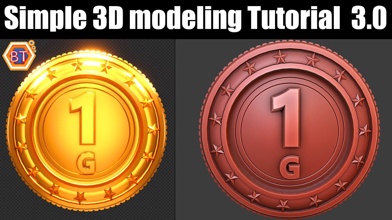 Blender Gold Coin modeling Tutorial | Beginner