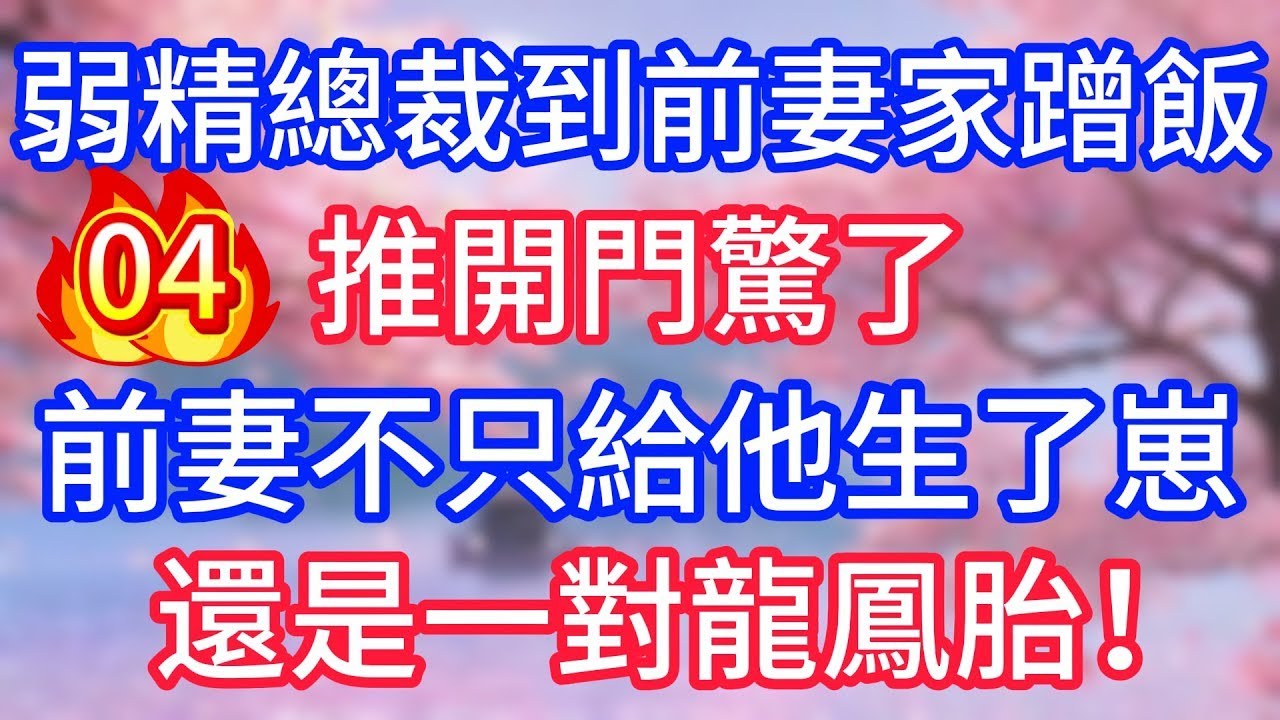 【04】弱精總裁到前妻家蹭飯，推開門驚了，前妻不只給他生了崽，還是一對龍鳳胎！