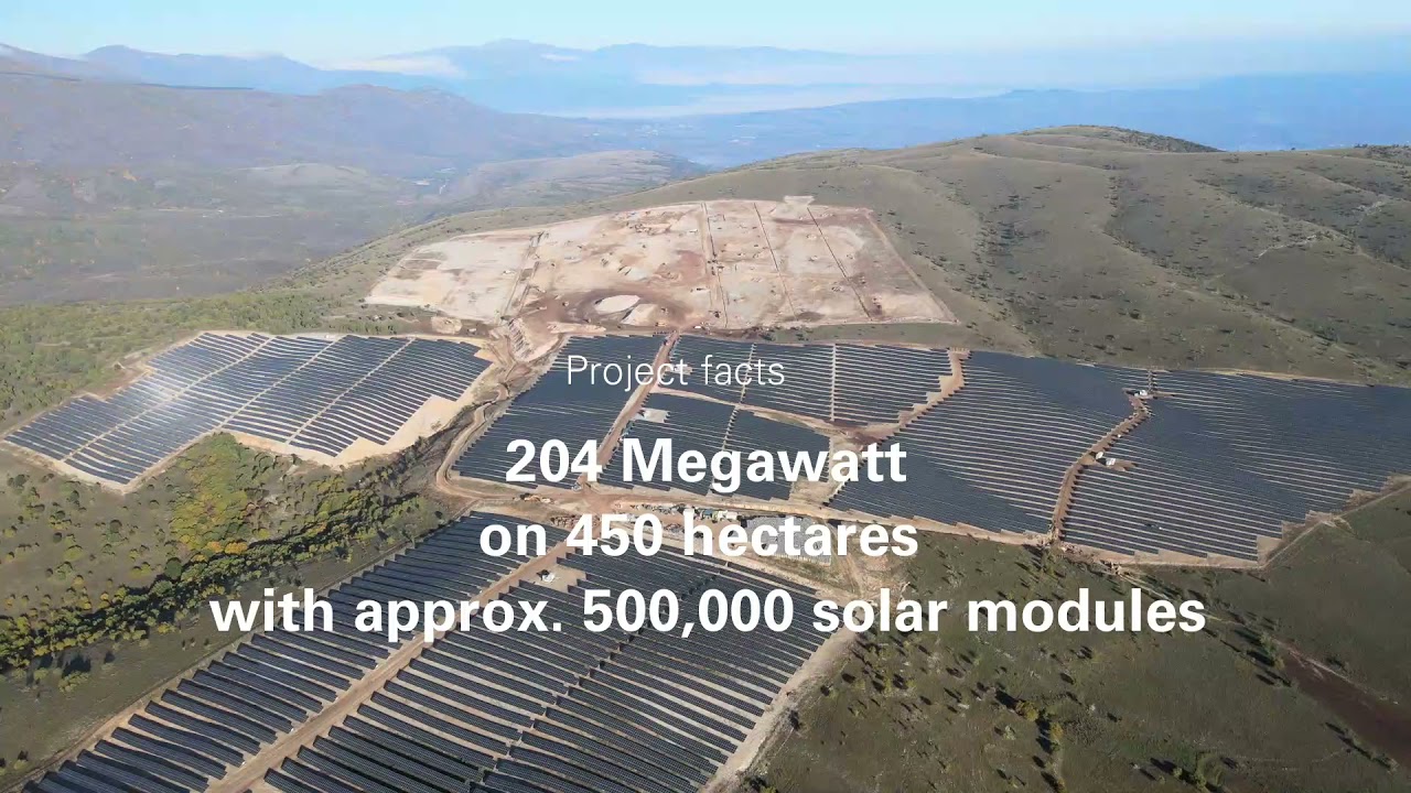Construction of the solar park Kozani (Greece)