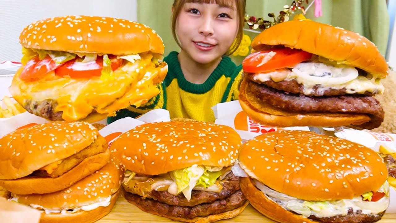 【大食い】バーガーキングの新商品といろんなバーガー🍔👑