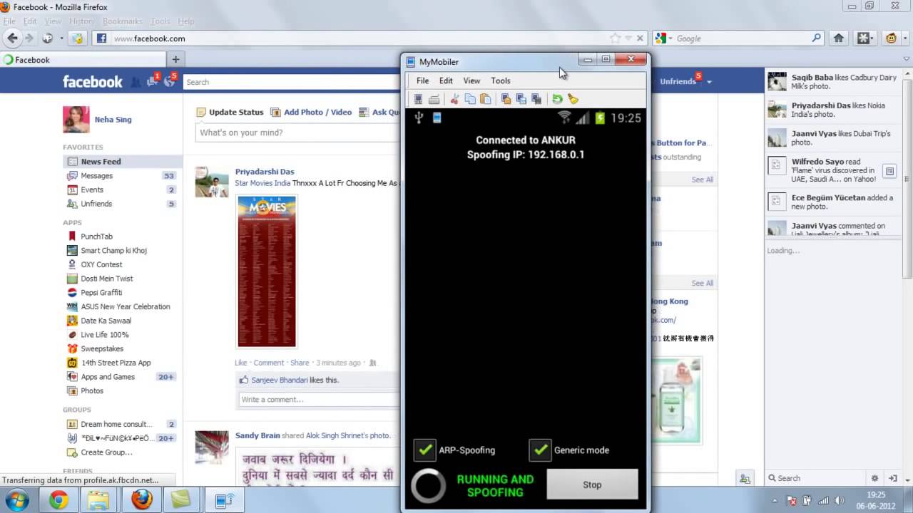 Session hijacking with android phone droidsheep   Guru NSB
