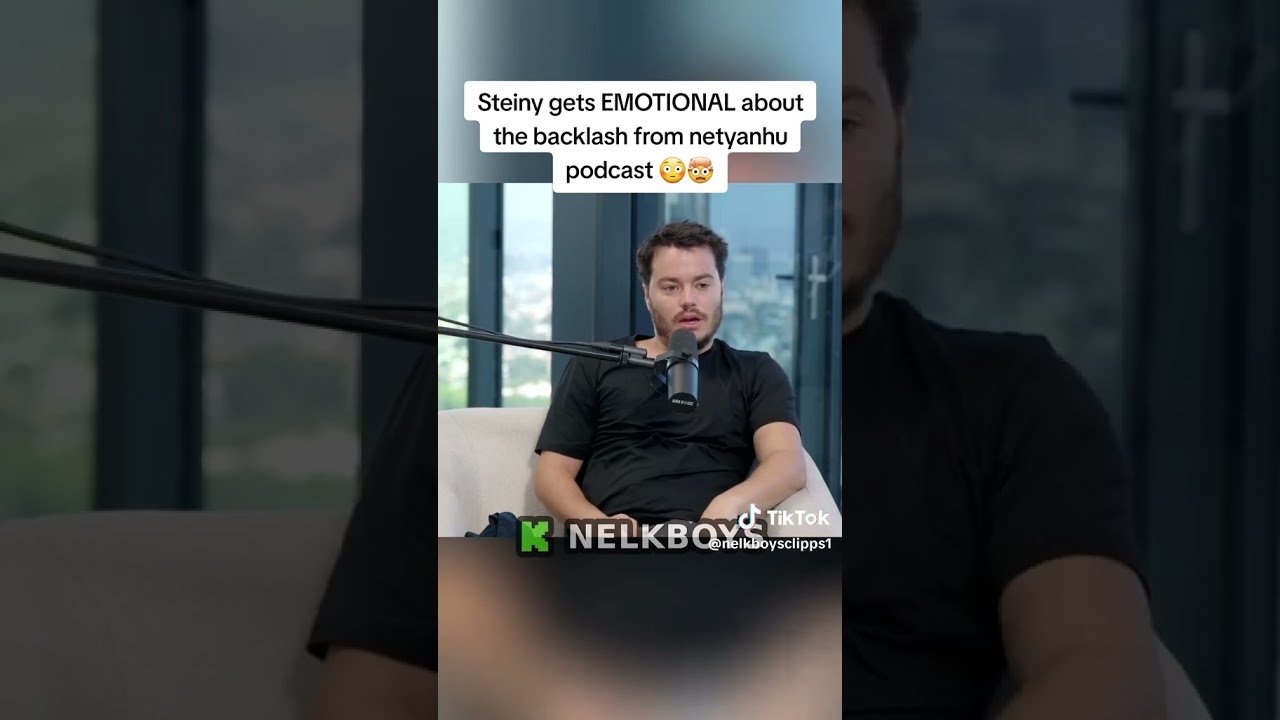 Steiny GETS EMOTIONAL About Backlash From Netanyahu Fullsend Podcast #nelk #netanyahu #podcast