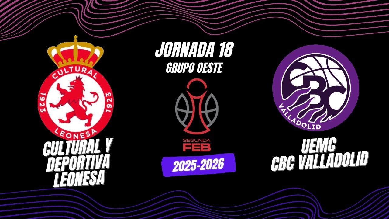 Previa Cultural y Deportiva Leonesa Vs UEMC Baloncesto Valladolid - #Jornada18 #SegundaFEB