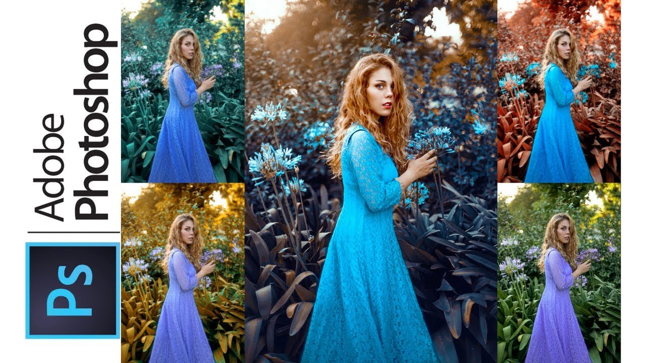 How to change the grass color in Photoshop [Part 1] Sub Es