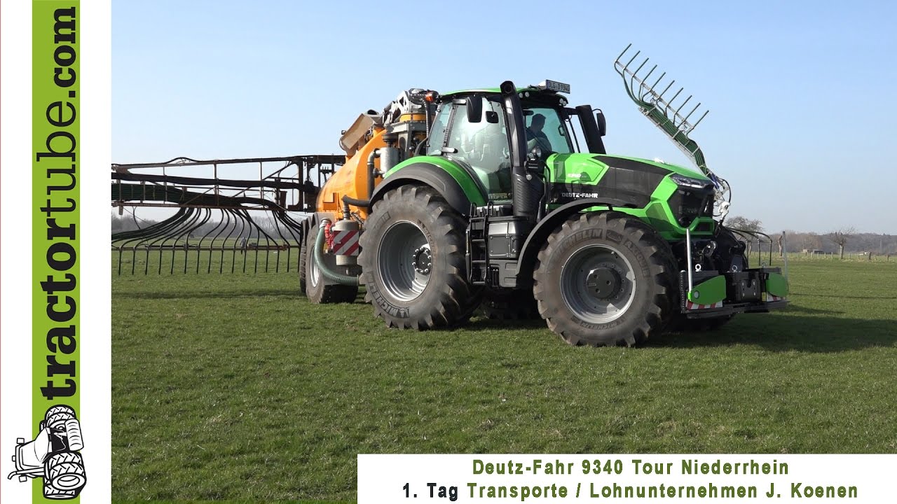 1. Tag - Transporte / LU J. Koenen - Deutz-Fahr 9340 TTV Tour Niederrhein 2017