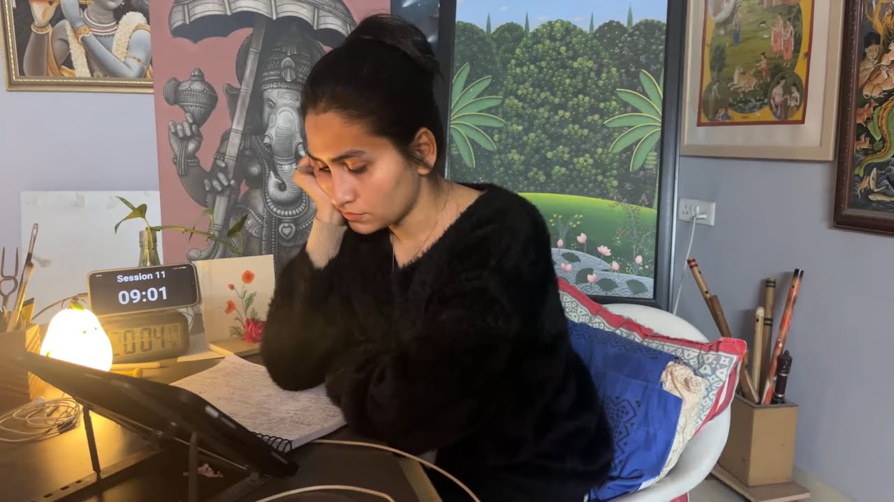 🔴 LIVE 📚 I Study with me✨ | 60/10 Pomodoro ⏳ (silent study . No music)🕯✨