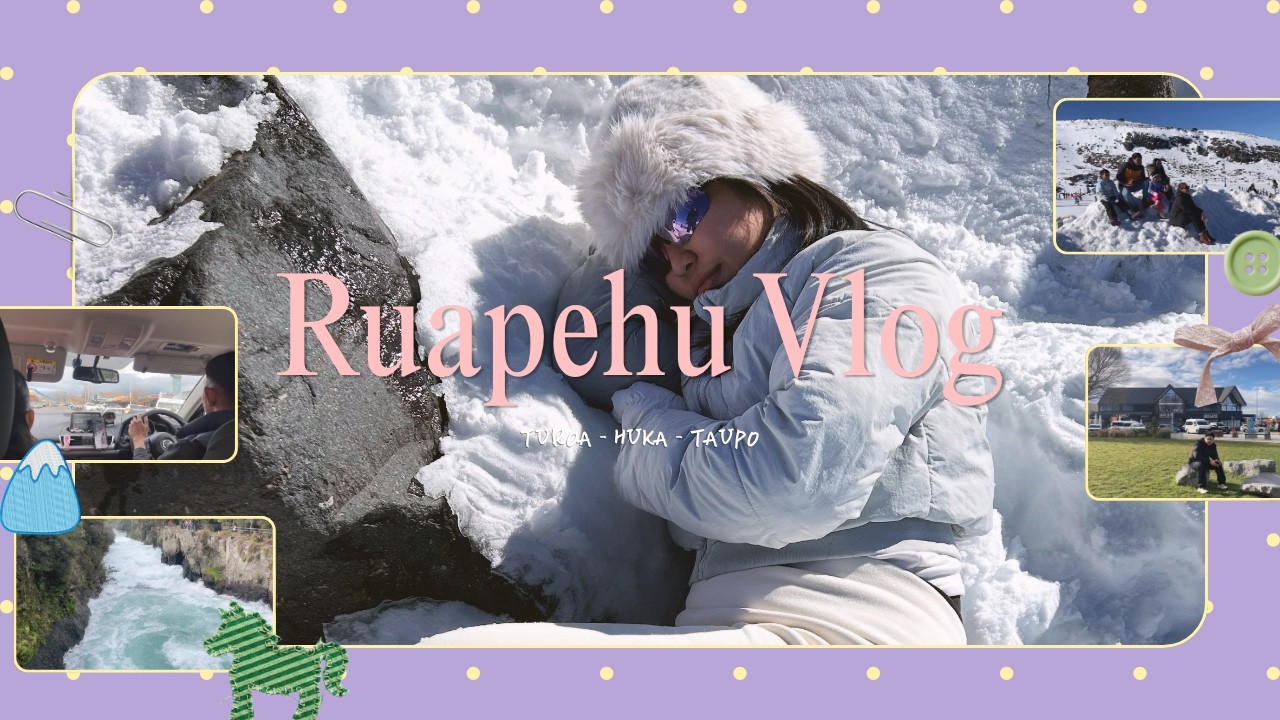 New Zealand Winter Road Trip ❄️ | First Time Seeing Snow + Huka Falls & Taupō