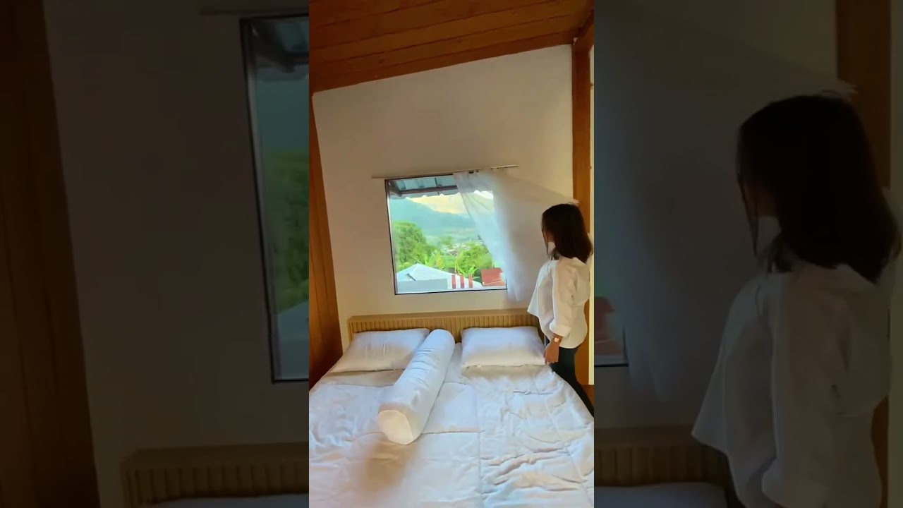 cabin dieng view sindoro harga 1jt200 #travelingindonesia  #villa #hotel