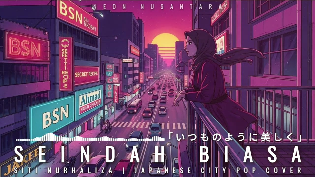 Siti Nurhaliza - Seindah Biasa | 「いつものように美しく」 (80s Japanese City Pop Cover)