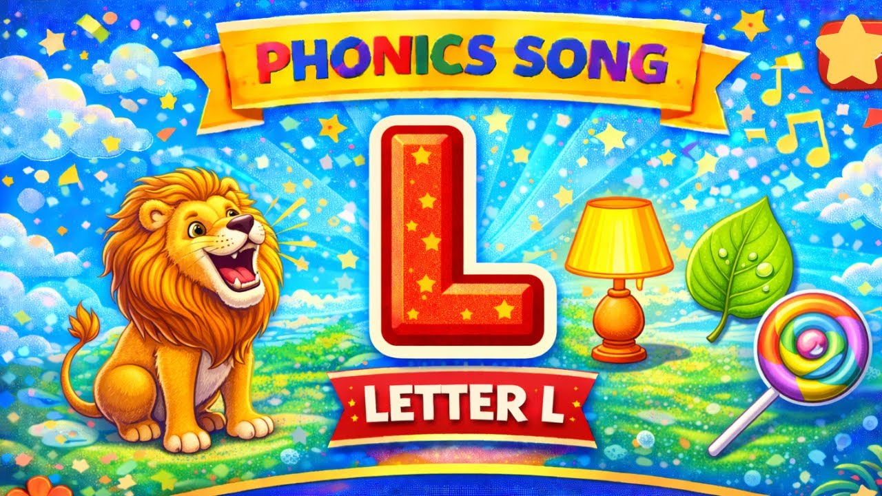 Letter L | L for Lion, Lamp, Leaf🦁💡🍃