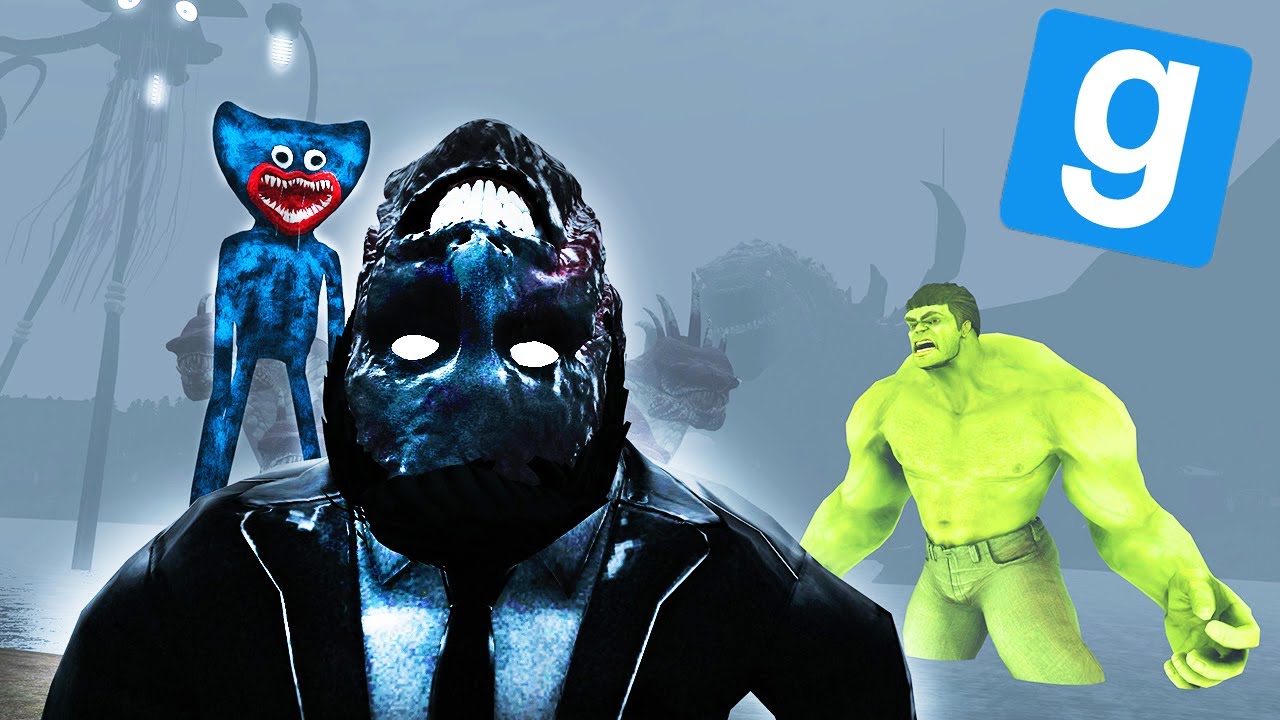 IL A BATTU THE MAN WITH UPSIDE DOWN FACE ! (Gmod Trevor Henderson)