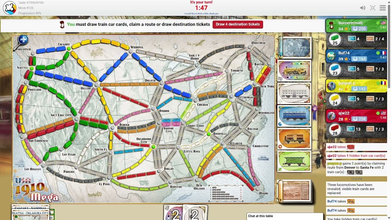 Ticket To Ride: I'm Loving These Draws!