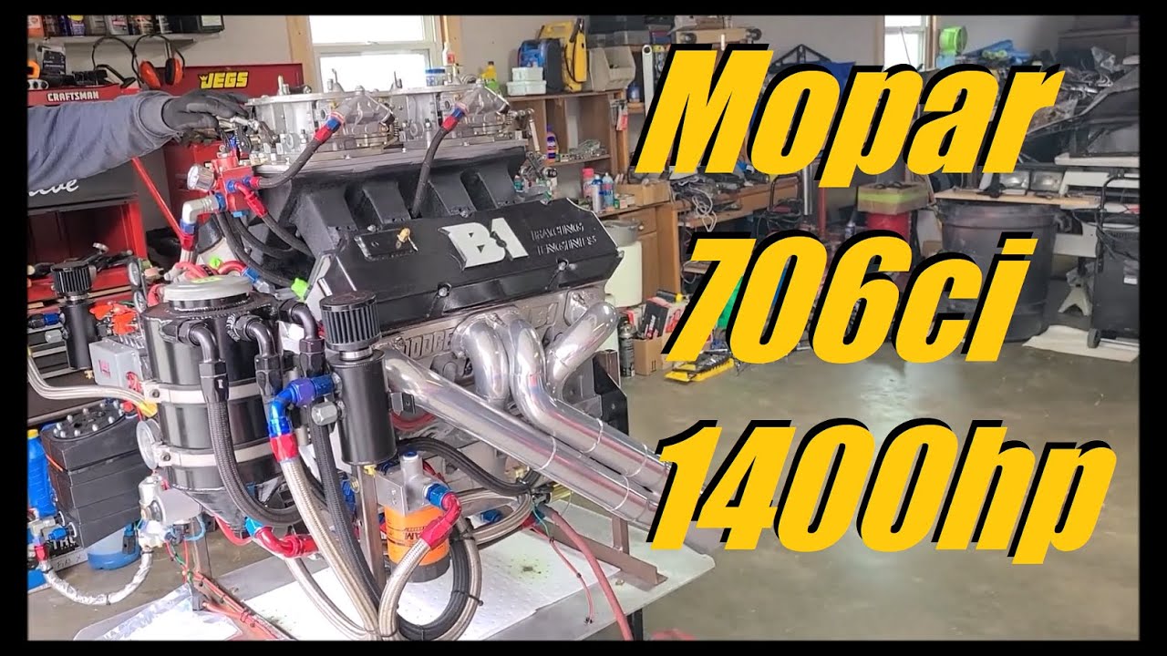 1400 Horsepower 706 Mopar Mountain Motor Allen Root Pro Stock B1