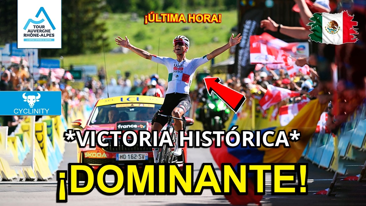 As&iacute; Gan&oacute; Isaac Del Toro Hoy el Tour Auvergne Rhnoe Alpes 2026
