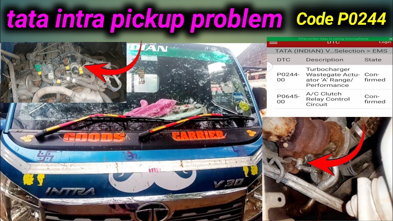 intra v30 pickup problem || dtc code P0244 || code P0645
