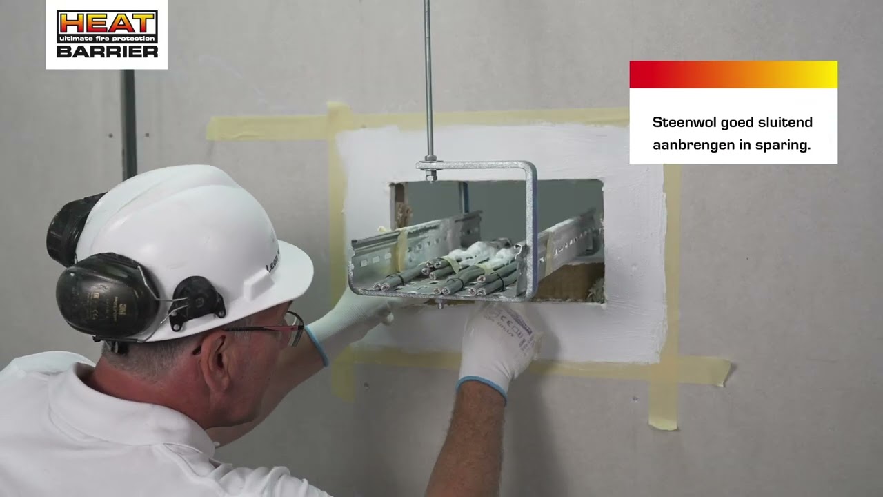 Heat Barrier: Brandwerend afdichten kabelgoot – ruime sparing