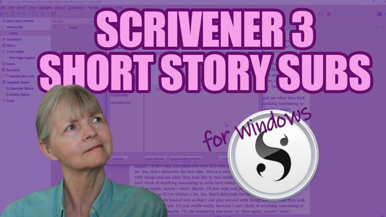 Scrivener 3 for Windows: Formatting Your Short Story for Submission
