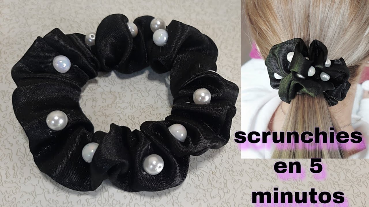 DIY coletero con perlas fácil/ DIY easy hair tie with pearls