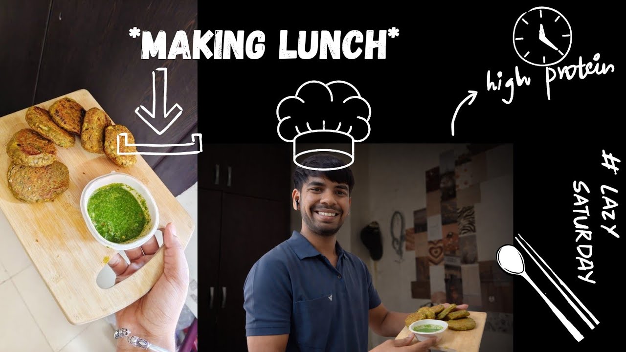 Ep 4: Cooking high-protein  lunch on a lazy day