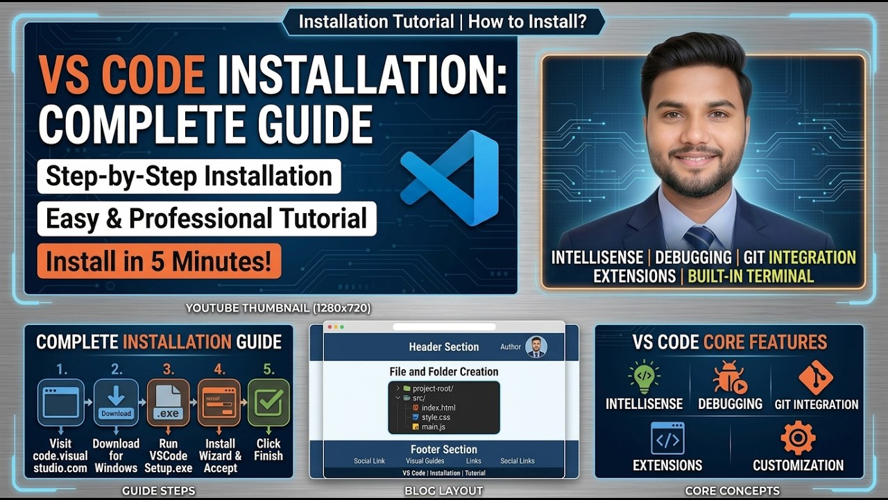How to Install Visual Studio Code in 5 Minutes | VS Code Installation Tutorial for Beginners