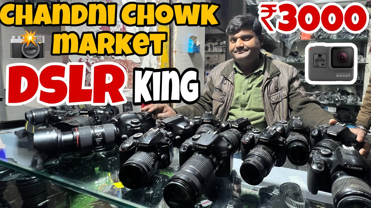 Delhi camera Mrket 2025, | मात्र ₹3000 में ले जाओ 📸 DSLR,Gopro Dji Drone | Camera Market In Delhi ||