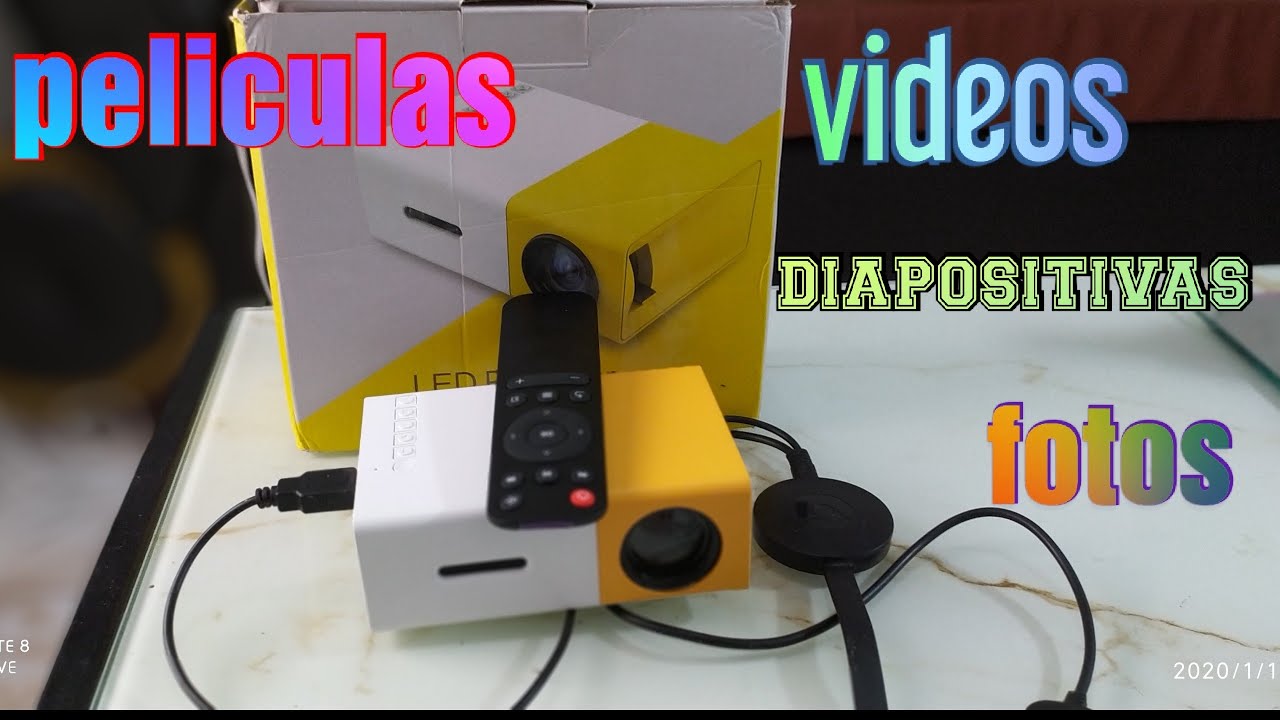 mini Proyector más chrome cast YG-300 más barato/ conéctalo a tu móvil/ . 45$ 60 pulgadas super.