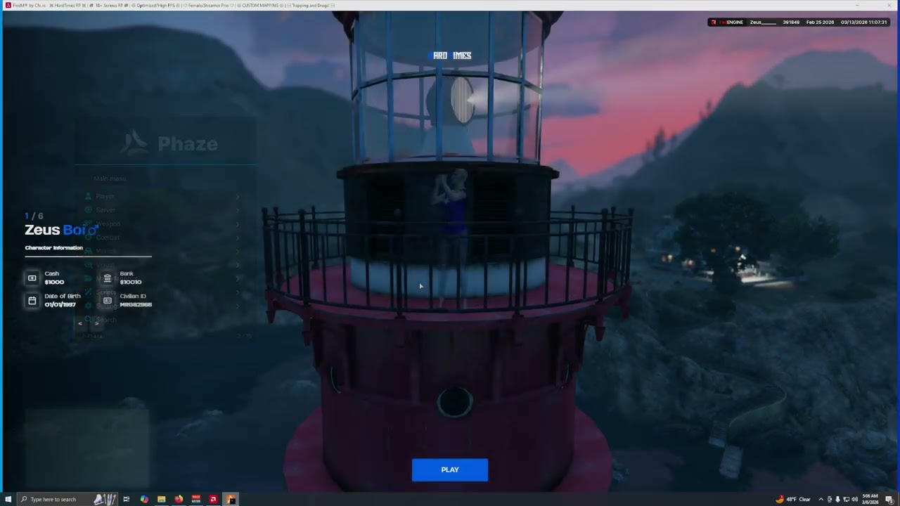 phaze menu lagging