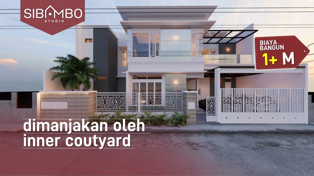 Rumah Tropis Modern 2 Lantai di Lahan 16x10 Meter