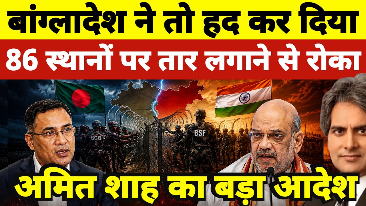 Bangladesh Blocks Border Fencing At 86 Locations! India&rsquo;s Tough Response & Security Order!