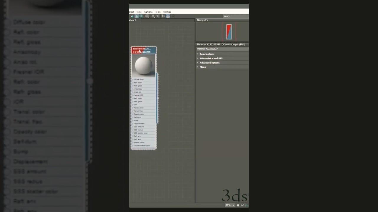Corona legacy material basic | 3dsmax | Corona renderer