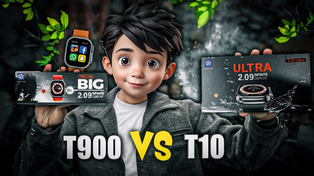 T10 Ultra 2026 Vs T900 Ultra Smart Watch 🤯⚡ | T10 Ultra Vs T900 Ultra Comparison | Games, Features 🤫