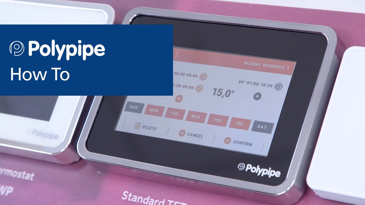 Standard TFT Thermostat | Polypipe Underfloor Heating