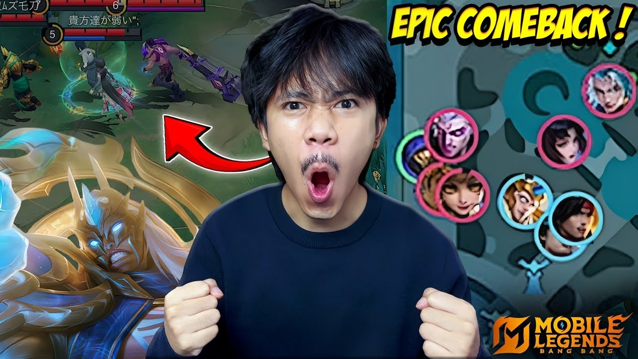 EPIC COMEBACK ALDOUS AWAL DISIKSA 1 KAMPUNG KITA BALAS DI LATE GAME - Mobile legends