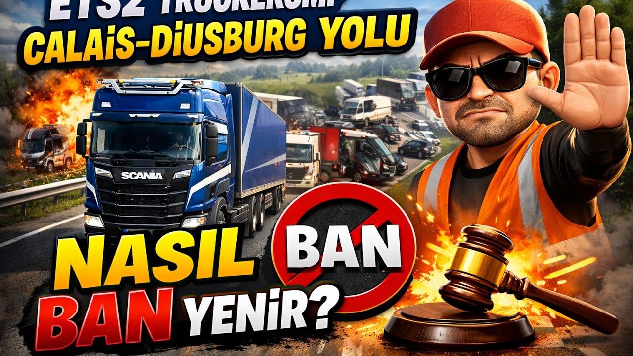 ETS2 TRUCKERSMP NASIL BAN YENİR(CALAİS DİUSBURG YOLU)