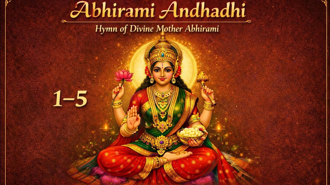 Abhirami Andhadhi/ Hymn 1 to 5 #abhiramiandhadhi #slokas #KindleAura