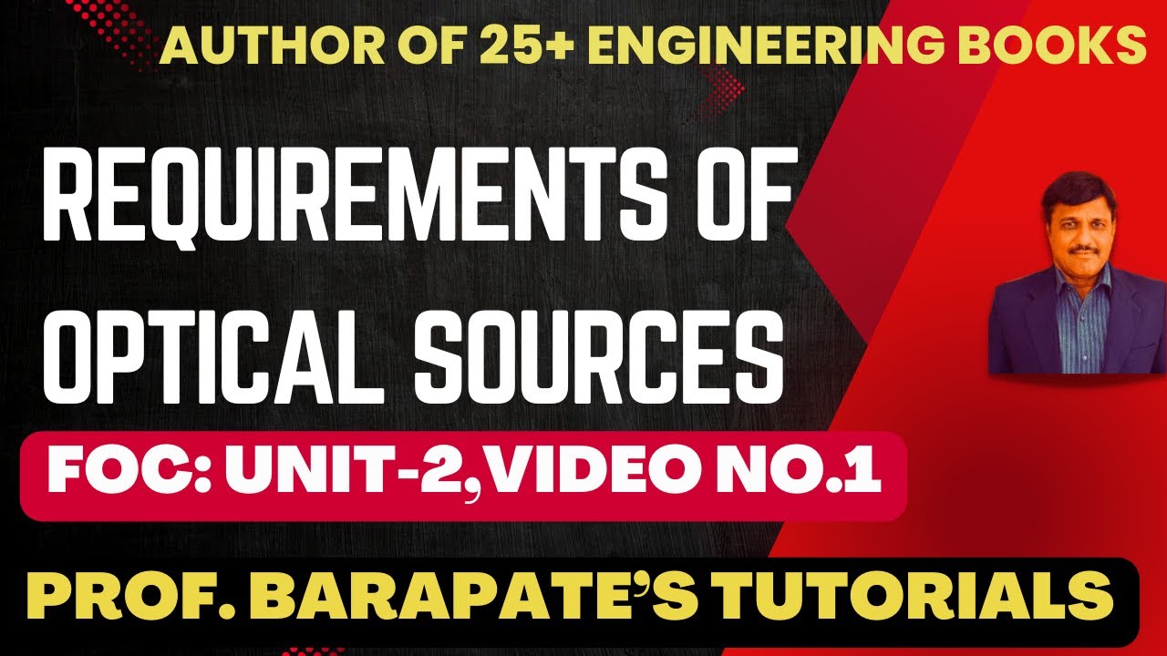 REQUIREMENTS OF OPTICAL SOURCES