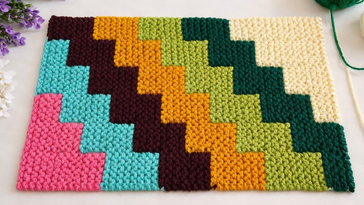 घर बैठे बनाएँ स्टाइलिश वूलन डोरमैट – बिना मशीन ke 🧶✨