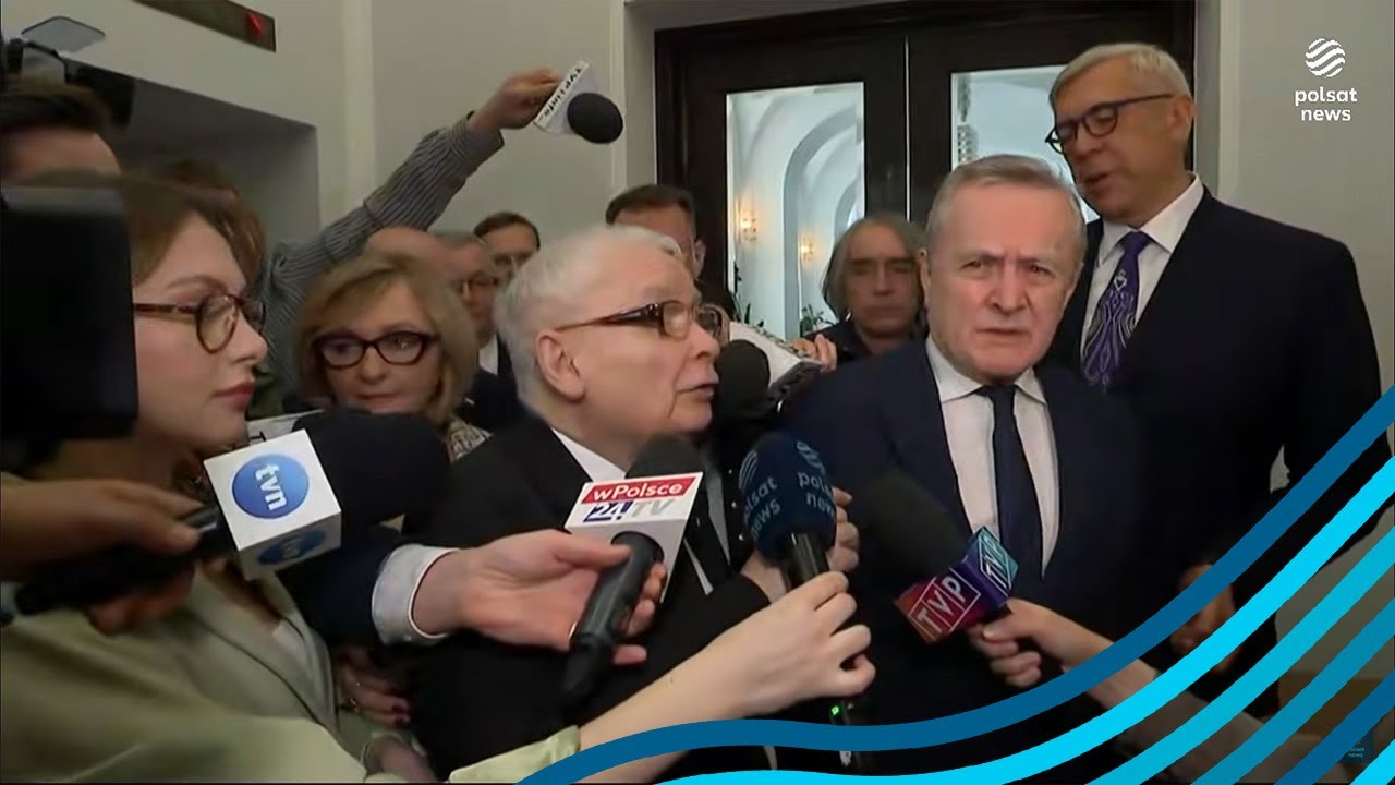 Starcie Kaczyńskiego z Giertychem na korytarzu sejmowym