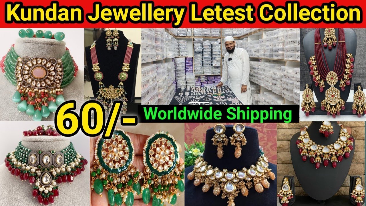 Premium Bridal Kundan Jewellery Collection 2023 | Best Fancy Kundan Jewellery Market in India