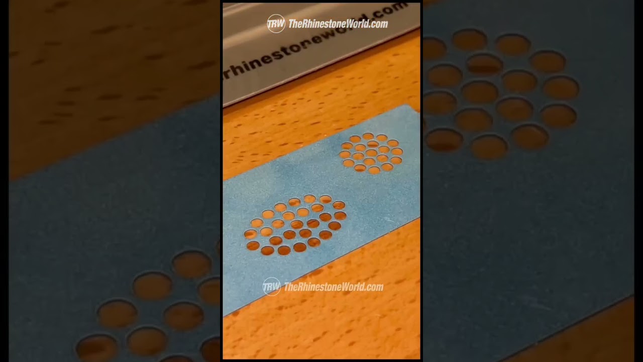 How do the rhinestone templates work? #rhinestones #cricut #cricutideas #rhinestoneideas #cameo4