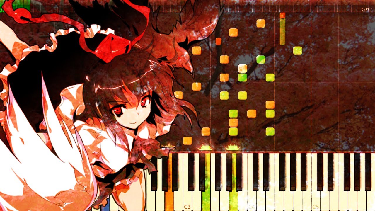 【東方ピアノMIDI】妖怪の山　～ Mysterious Mountain  (Youkai Mountain)