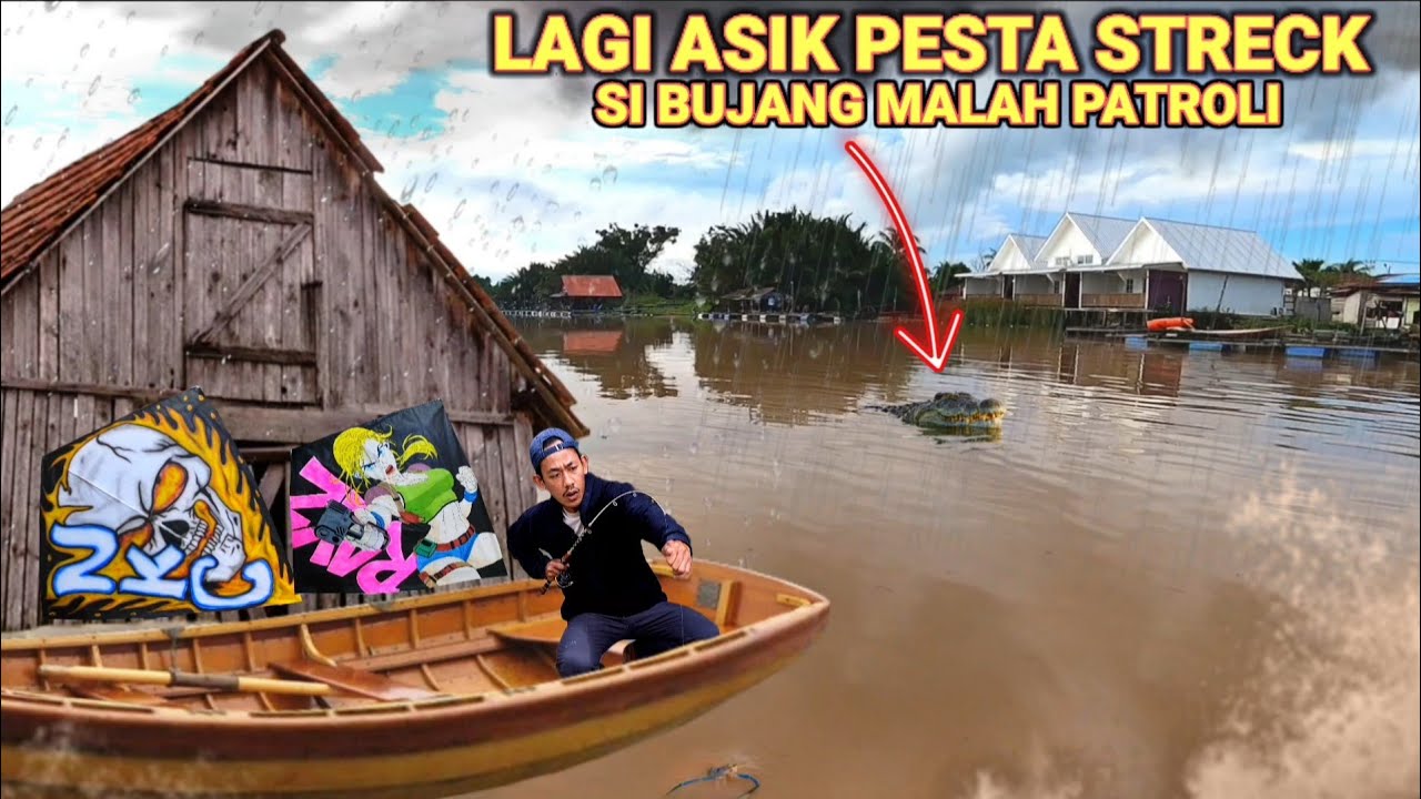 LAGI ASIK MANCING UDANG GALA BABON SI GORGON MALAH PATROLI DI SAMPING #enojps 