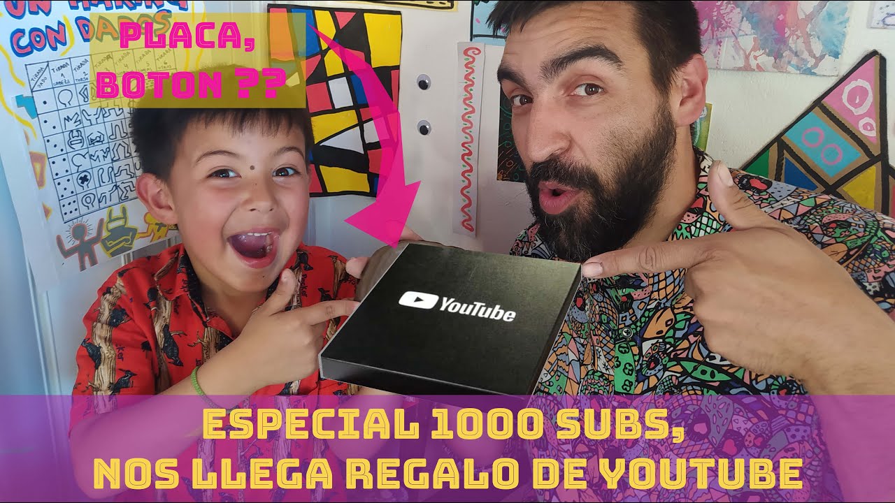 😲💥 Llegamos a los MIL SUSCRIPTORES y recibimos REGALO de Youtube. 🎁🎂🥳