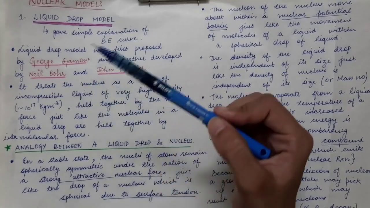 Lecture 10 (5th Semester) - Liquid Drop Model