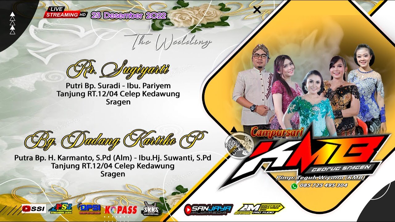 Live Cs. KMB GEDRUG ||AM pro audio|| Midodareni Pernikahan SUGIYARTI & DADANG || Tanjung 23/12/2022