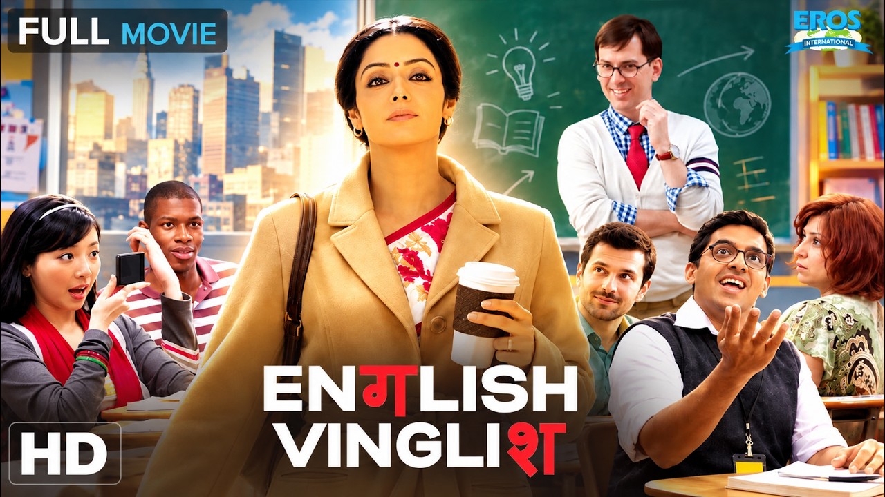 English Vinglish (2012) Full HD Movie | Sridevi, Adil Hussain, Mehdi Nebbou| Hindi Comedy Drama | HD