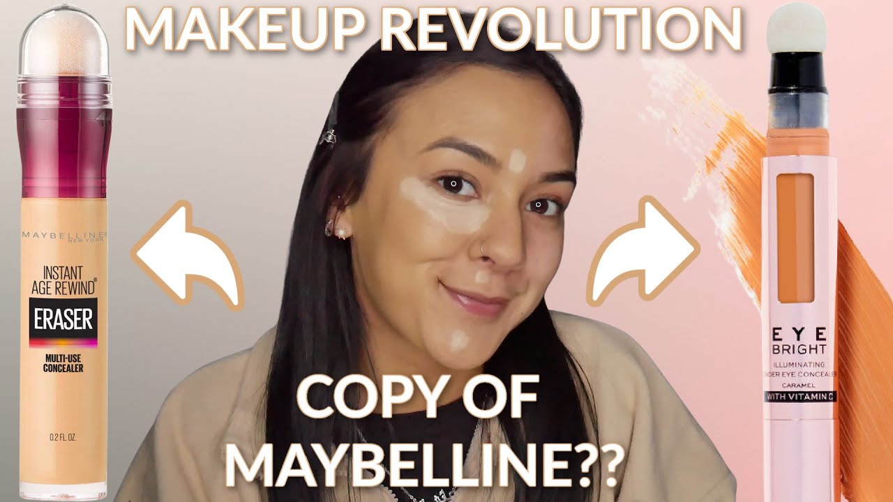 SURPRISE MAKEUP REVOLUTION UNDER EYE CONCEALER & AGE REWIND CONCEALER COMPARISON REVIEW
