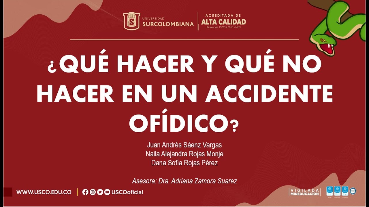 Primeros auxilios en accidente of&iacute;dico. Primera parte