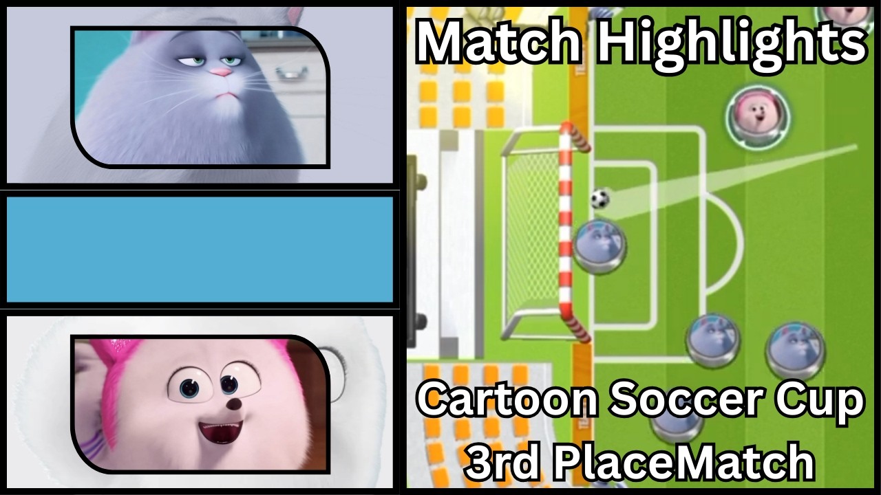 Chloe Cat Vs Gidget | Cartoon Soccer World (Cup) Highlights