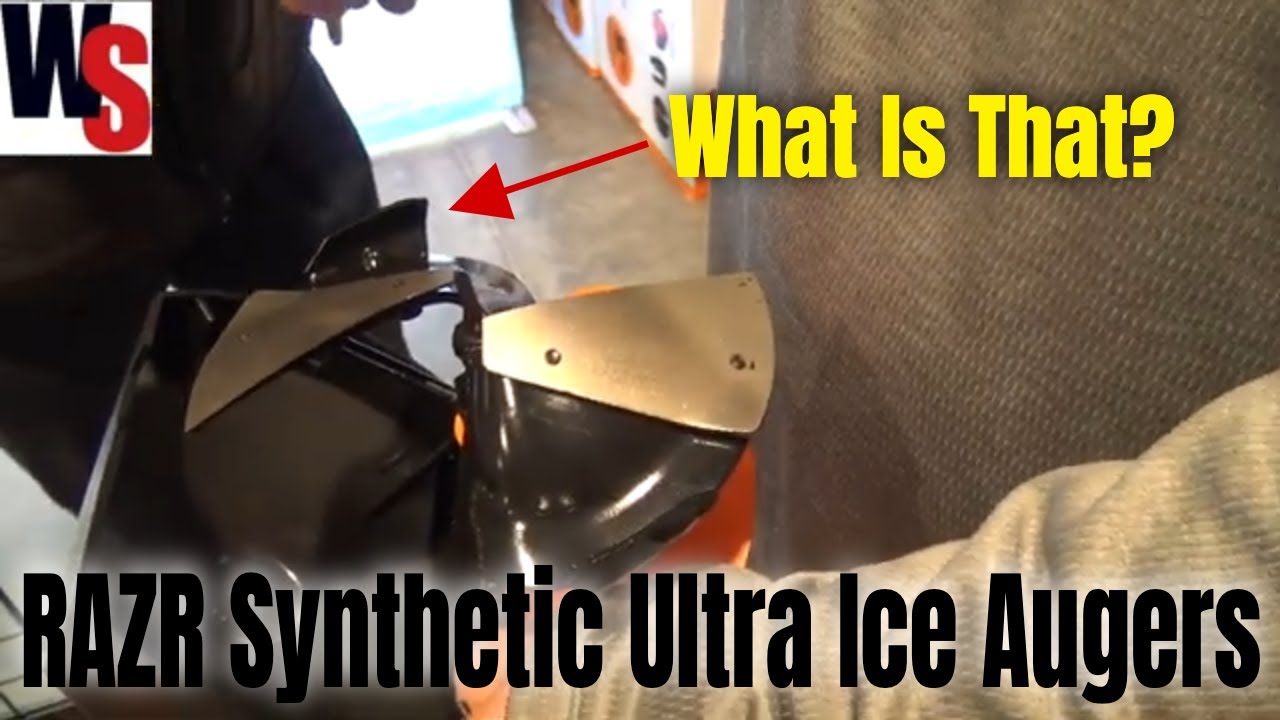 RAZR Scout And SYNTHETIC ULTRA Ice Augers For Brushless Drills in 4